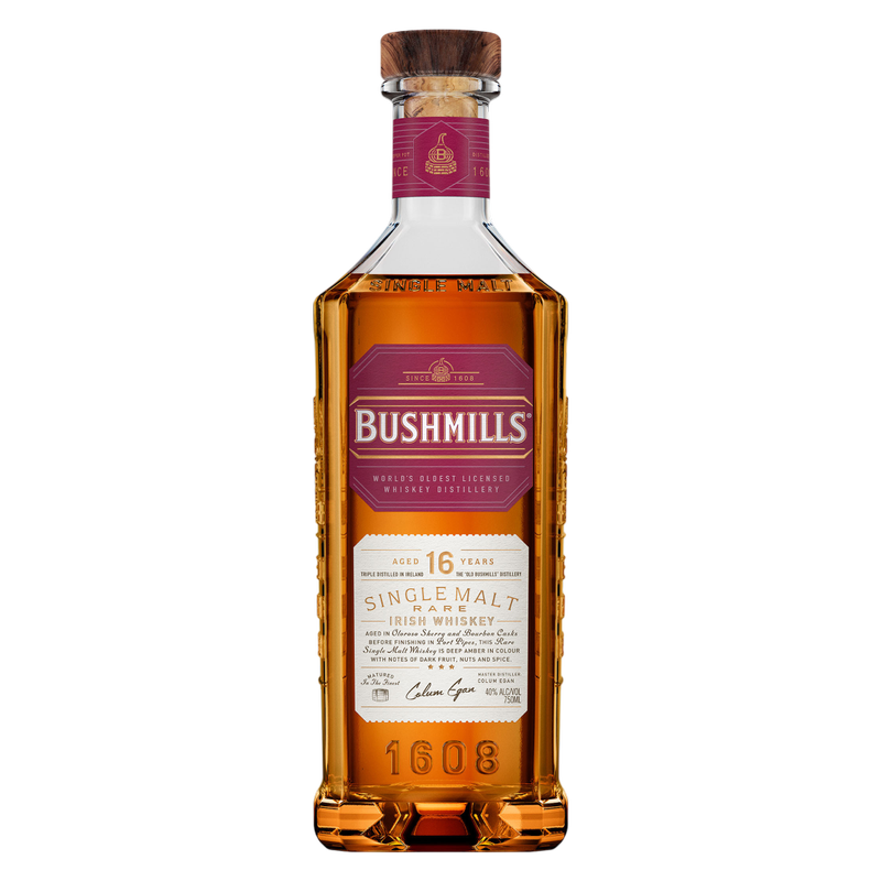 Bushmills 16 Year Irish Whiskey 750ml (80 Proof) – BevMo! Washington Bushmills 16 Year Irish Whiskey 750ml (80 Proof) – BevMo! Washington