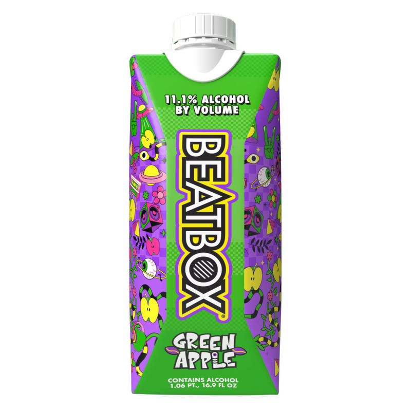 Beatbox Green Apple 500ml 11.1% ABV Wine Party Punch BevMo! Washington Beatbox Green Apple 500ml 11.1% ABV Wine Party Punch BevMo! Washington