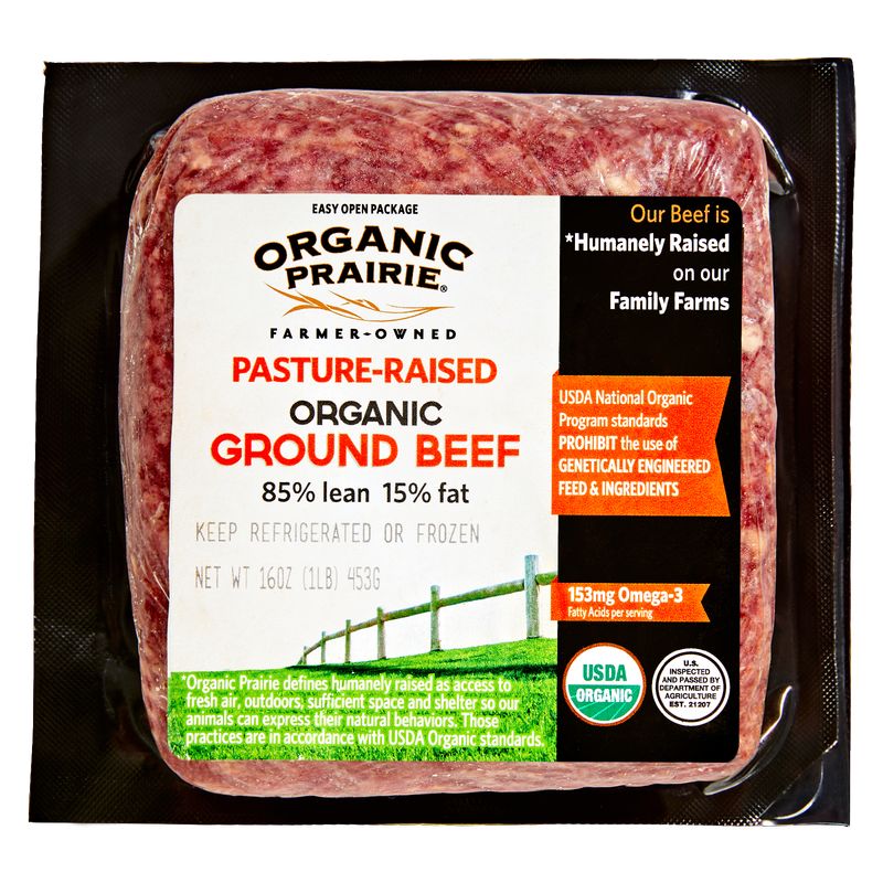 その他 BEEF Organic Prairie Frozen 85/15 Ground Beef - 16oz – BevMo! Washington