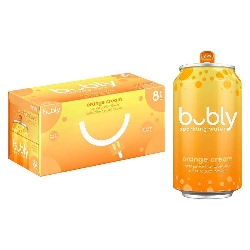 Bubly Orange Cream 8pk 12oz Can – BevMo! Washington