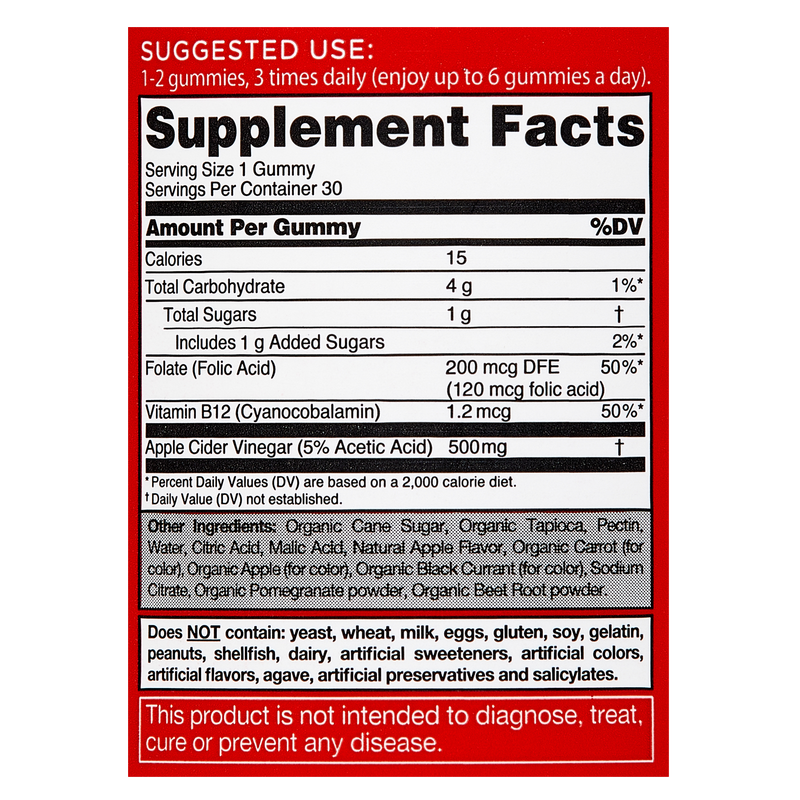 Goli Apple Cider Vinegar Gummies 30ct