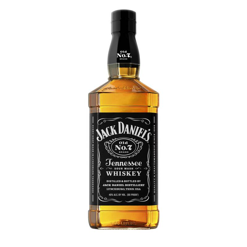 Jack Daniel's Old No. 7 Tennessee Whiskey 1.75L (80 Proof) – BevMo