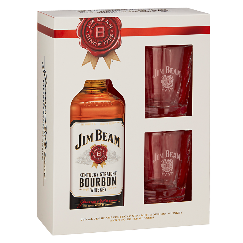 Jim Beam Bourbon Gift Set 750ml – BevMo! Washington