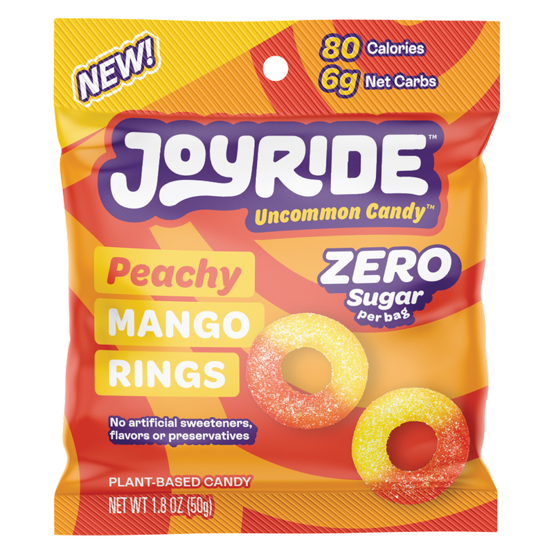 Joyride Zero Sugar Peachy Mango Rings 1.8oz – BevMo! Washington
