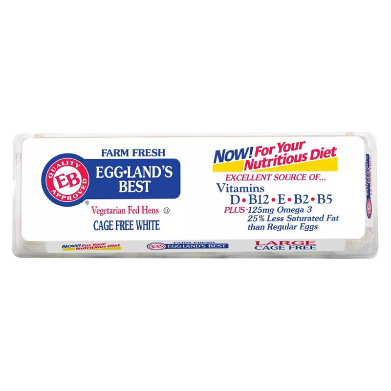 Eggland's Best Large Cage Free White Eggs - 12ct – BevMo! Washington