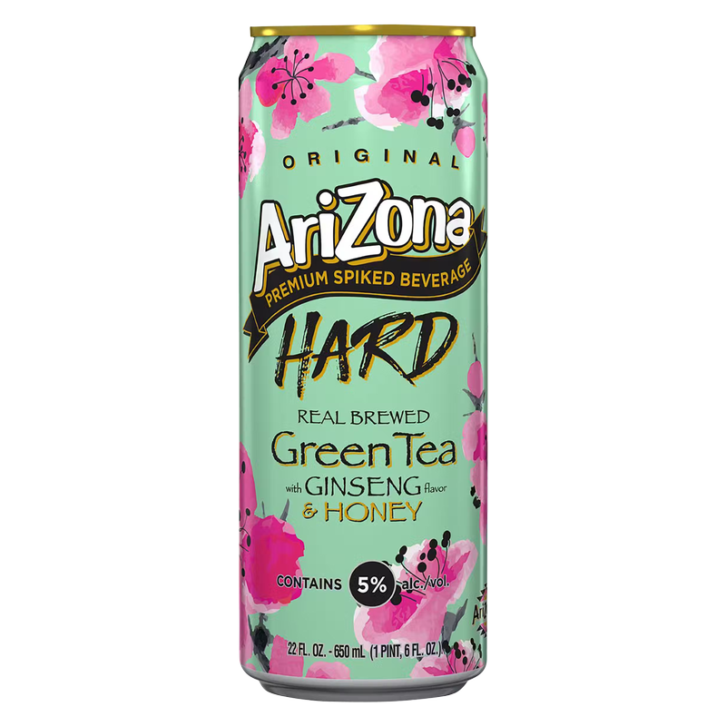 WAKABA 迷彩柄ソフトドリンク Arizona Hard Green Tea 22oz Can 5.0% ABV – BevMo! Washington