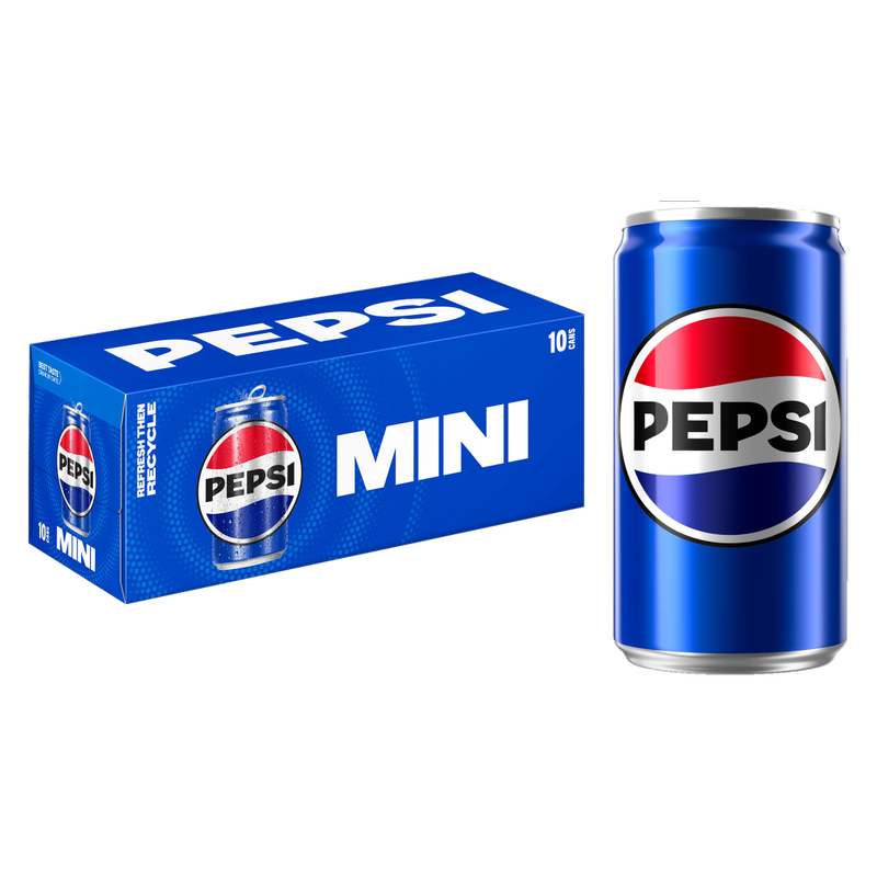 Pepsi 10pk 7.5oz Mini Can – BevMo! Washington