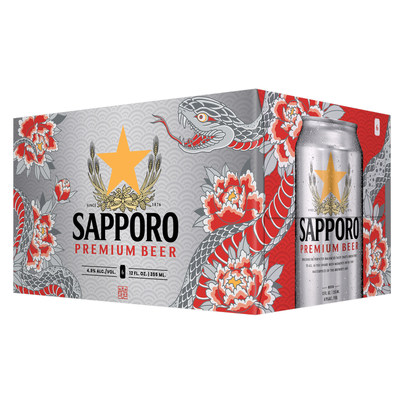 Sapporo Premium Beer 6pk 12oz Can – BevMo! Washington Sapporo Premium Beer 6pk 12oz Can – BevMo! Washington