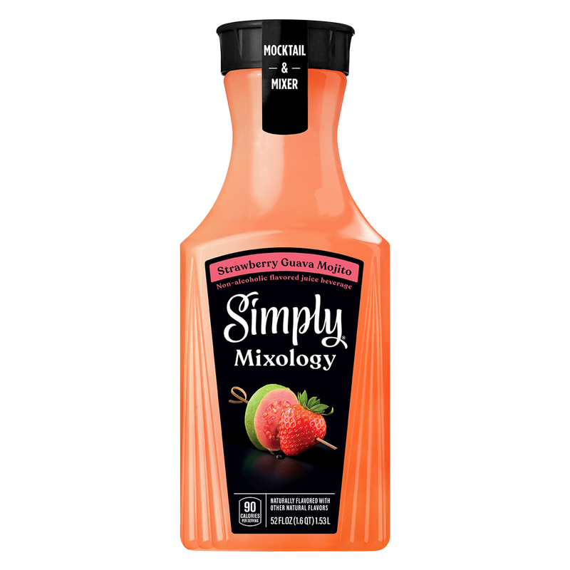 Simply Mixology Strawberry & Guava Mojito 52oz Btl – BevMo! Washington