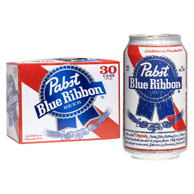 Pabst Blue Ribbon 30pk 12oz Can 4.6% ABV – BevMo! Washington