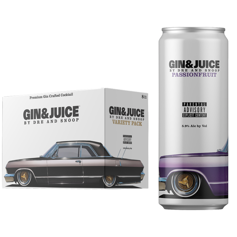 GIN & JUICE By Dre and Snoop Variety 8pk 12oz 5.9% ABV – BevMo