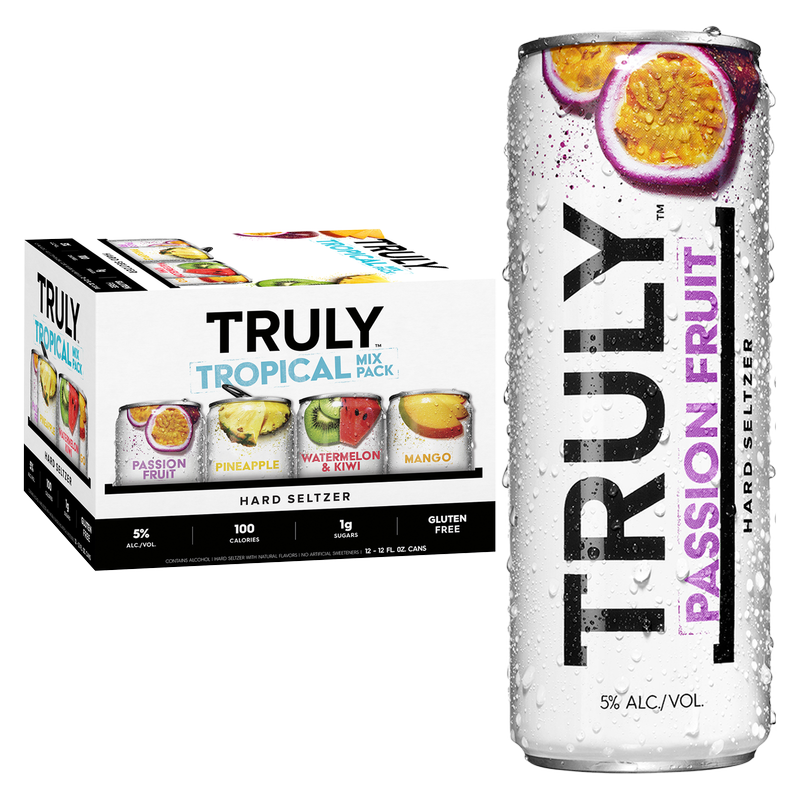 Tropical  英語版 TRULY Hard Seltzer Tropical Variety 12pk 12oz Can 5.0% ABV – BevMo