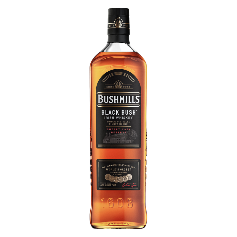 Bushmills Black Bush Irish Whiskey 750ml (80 Proof) – BevMo