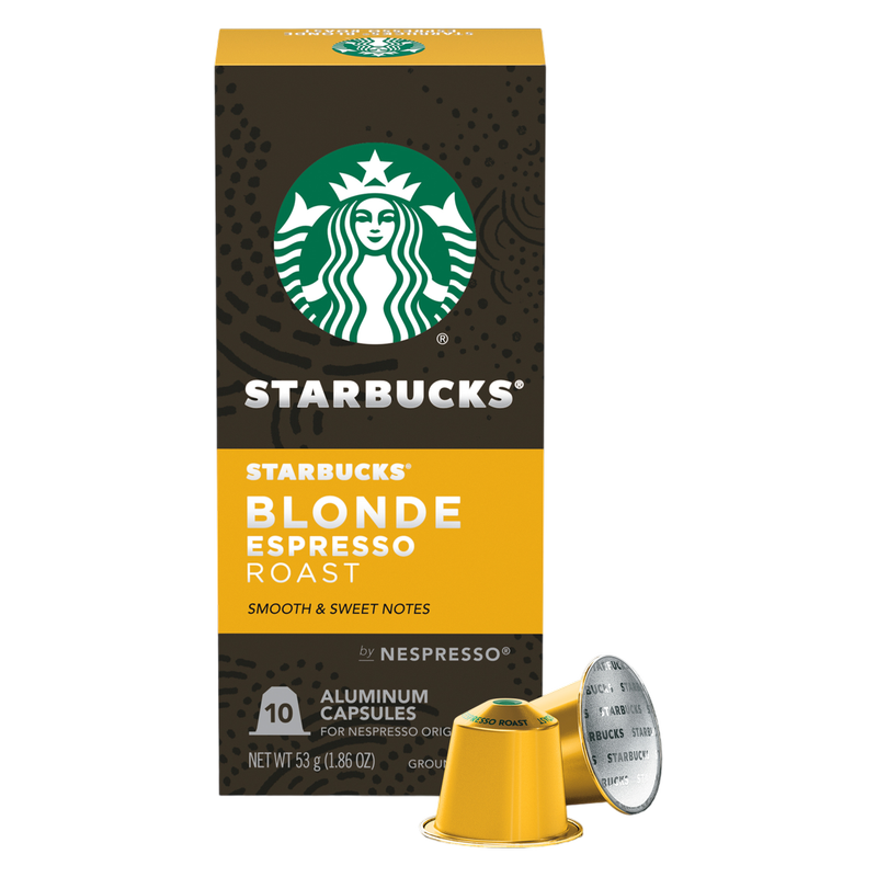 Starbucks by Nespresso Coffee Pods Blonde Espresso Roast 1.86oz 10ct