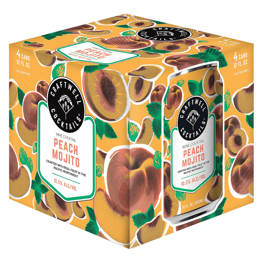 こーじタチカワ◆バーチカル◆W4100×H2000◆Z-2506BL21 2 Towns Craftwell Cocktails Peach Mojito 4pk 12oz Can 10.5% ABV