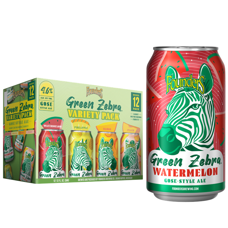 Founders Green Zebra Variety Pack 12pk 12oz Can 4.6% ABV – BevMo