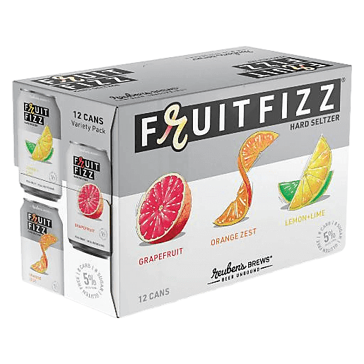 1セットのみ！ぜーんぶレモンシトリンセット Reuben's Fruitfizz Hard Seltzer Variety Pack (12PKC 12 OZ) – BevMo