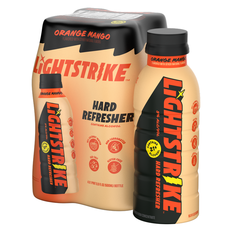 Lightstrike Orange Mango 4pk 16.9oz Bottle 5% ABV – BevMo! Washington
