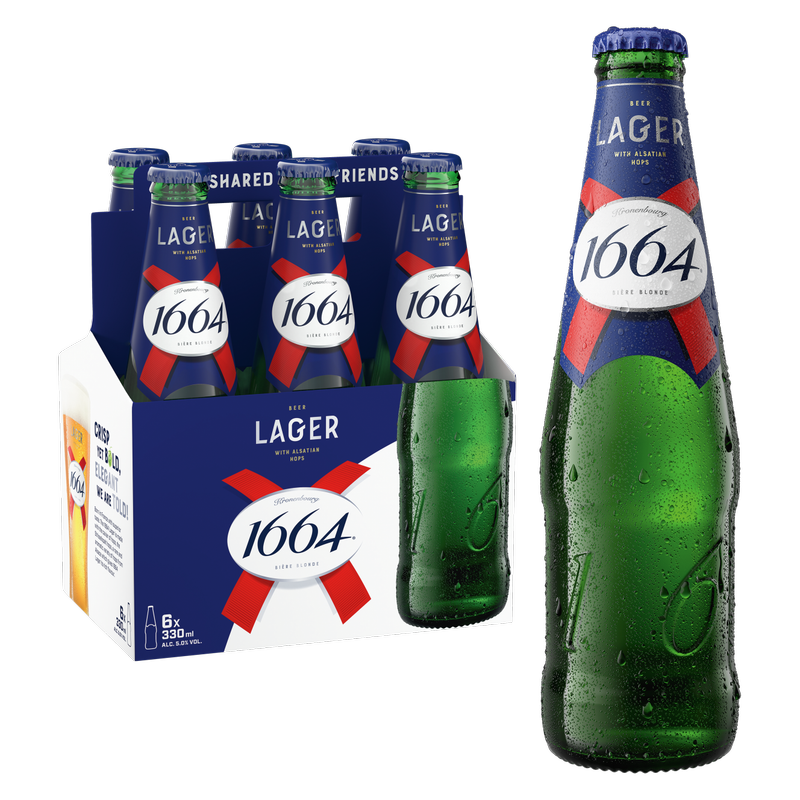 Kronenbourg 1664 6pk Btl 11.2oz 5% ABV – BevMo! Washington
