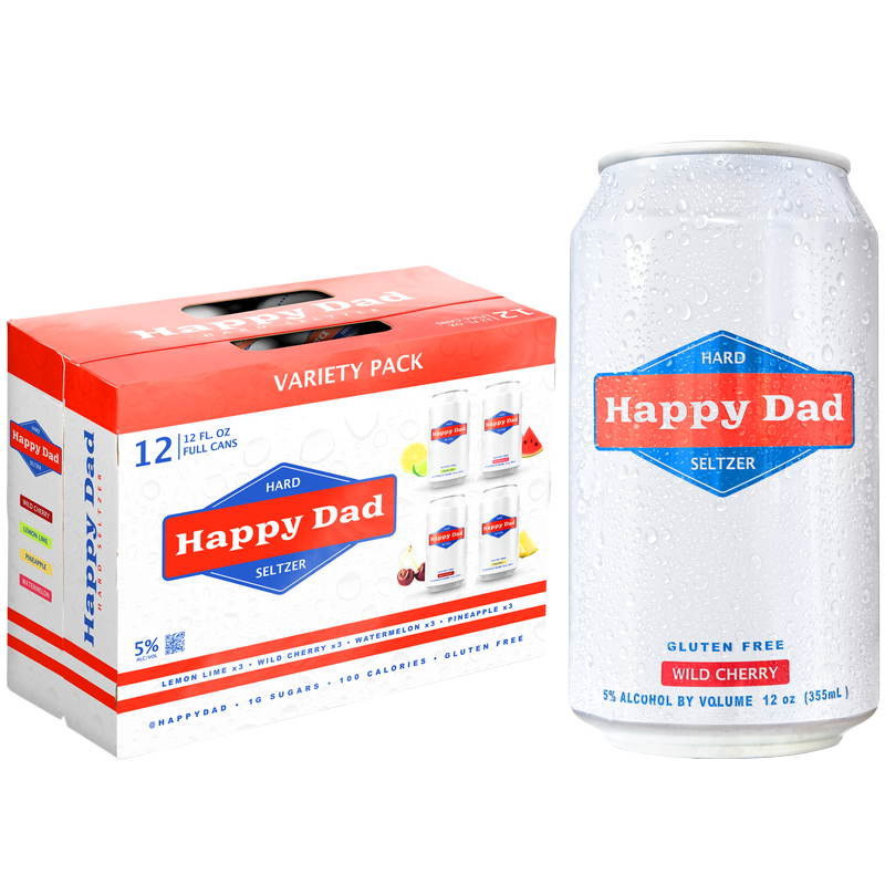DAN★SHARI★ Happy Dad Hard Seltzer Variety 12pk 12oz Can 5.0% ABV