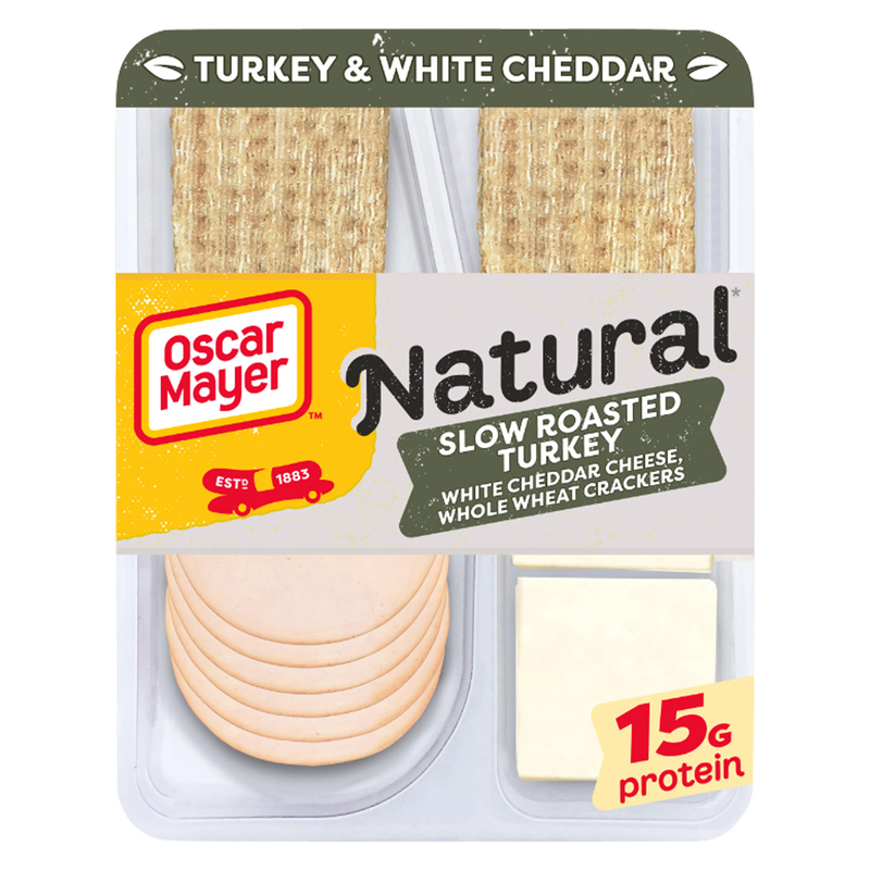 oscar mayer natural slow roasted turkey breast white cheddar cheese