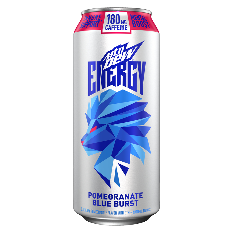 Mountain Dew Energy Pomegranate Blue Burst 16oz – BevMo! Washington