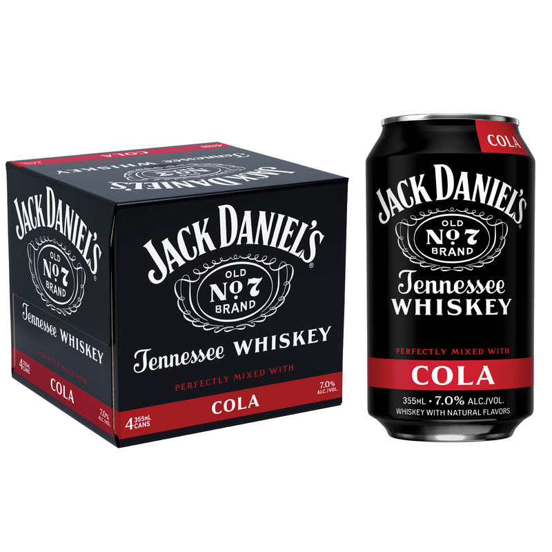 Jack Daniel's Cola Cocktail 4pk 12oz Can – BevMo! Washington