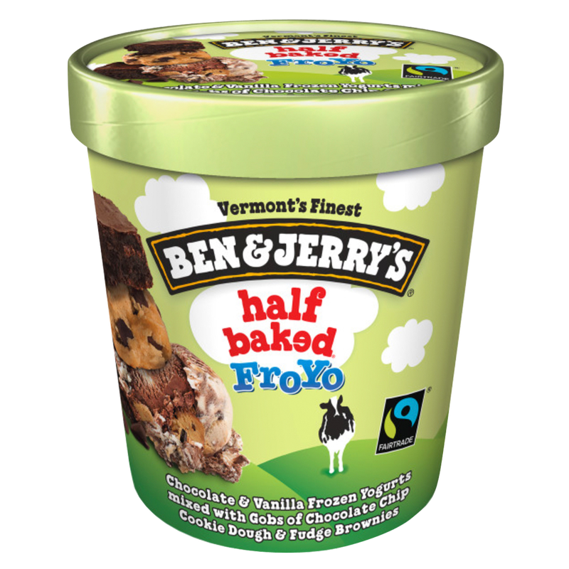 Ben & Jerry's Half Baked Fro-Yo Frozen Yogurt 16oz – BevMo! Washington