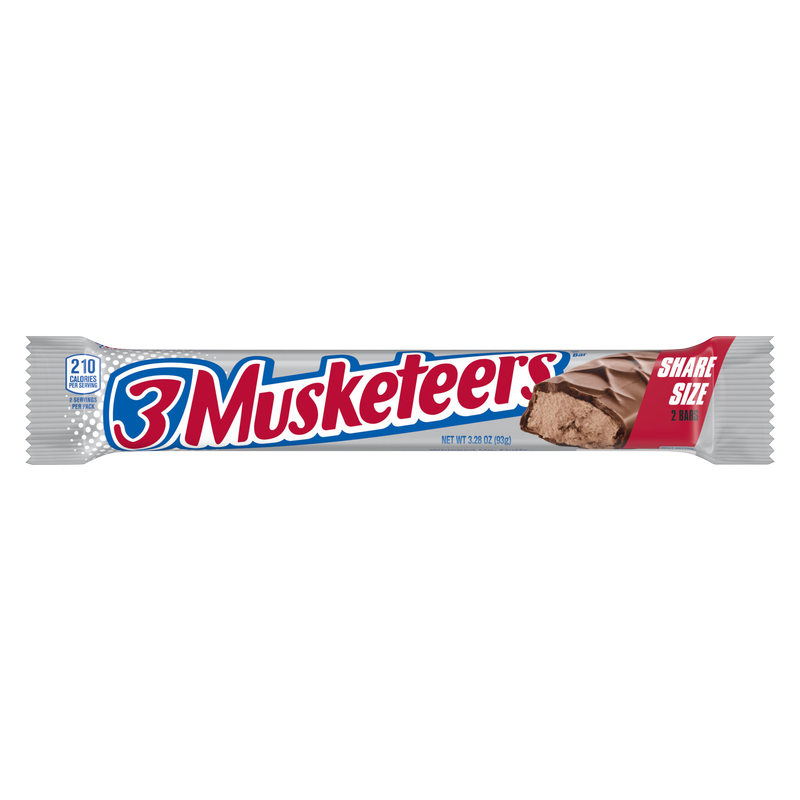 3 Musketeers King Size Candy Bar 3.28oz