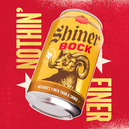 Shiner Bock Beer, Shiner Craft Beer, 6 Pack, 12 fl oz Bottles, 4.4% ABV, 141 Calories, 12.4g Carbs