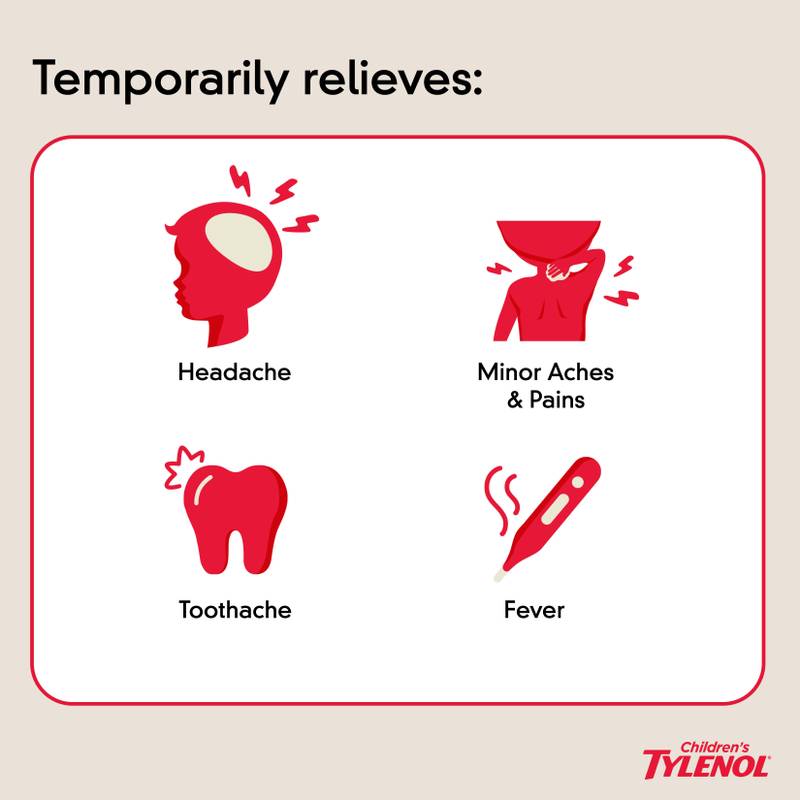 Tylenol Children's Pain Reliever & Fever Reducer Cherry Liquid 4oz