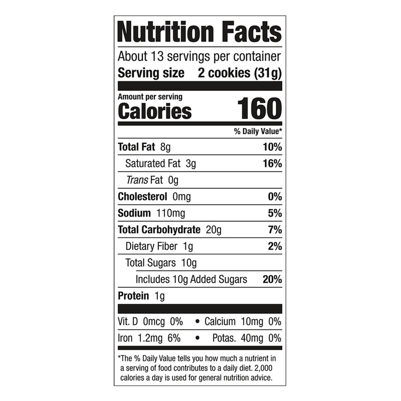 Keebler Chips Deluxe Rainbow M&M's Cookies 14.6oz