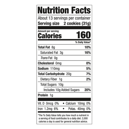 Keebler Chips Deluxe Rainbow M&M's Cookies 14.6oz