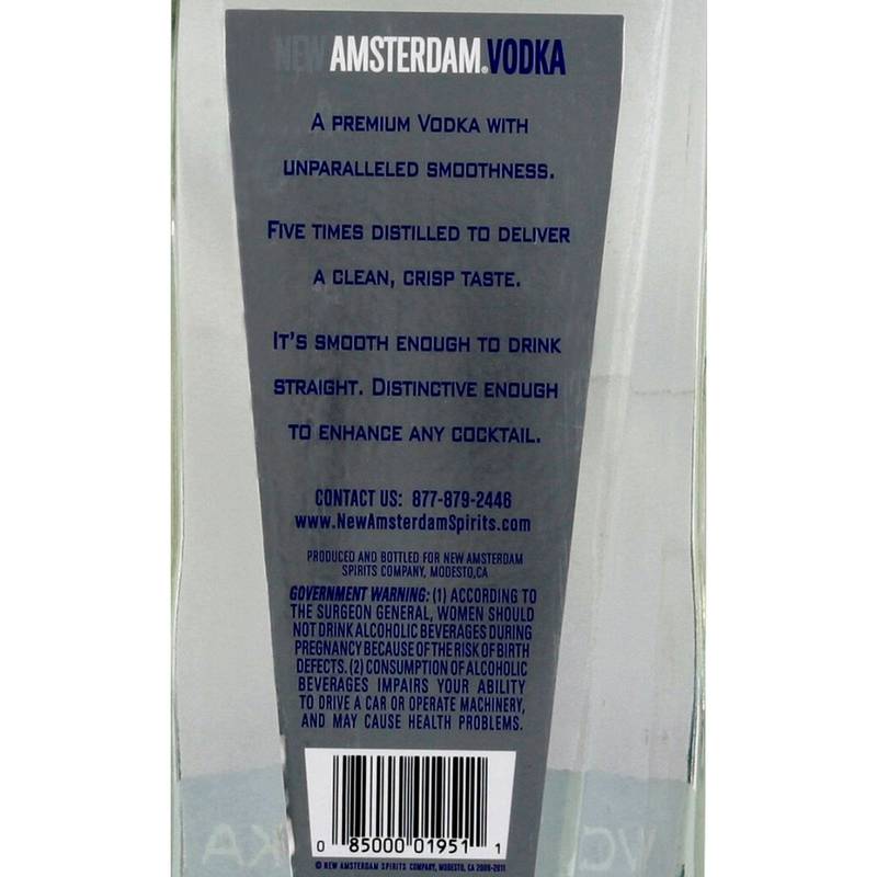 New Amsterdam Vodka 1.75L (80 Proof) – BevMo! Washington