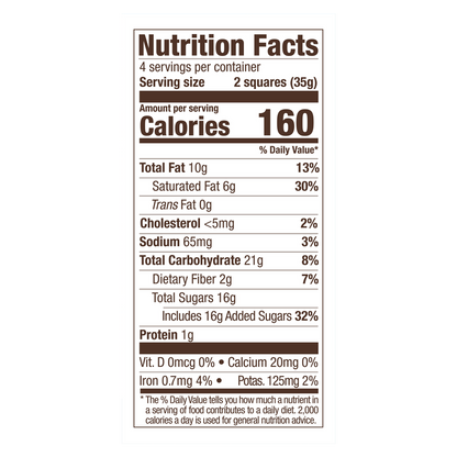 Ghirardelli Dark Chocolate Sea Salt Caramel Squares Bar 4.8oz