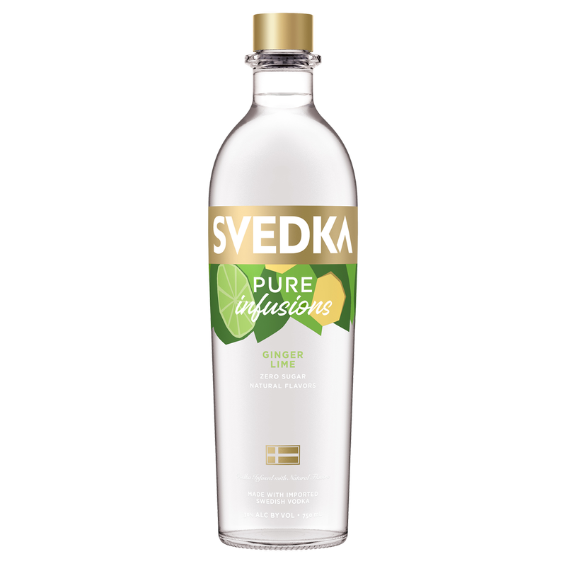 Svedka Pure Infusions Ginger Lime Vodka 750ml (70 proof) – BevMo