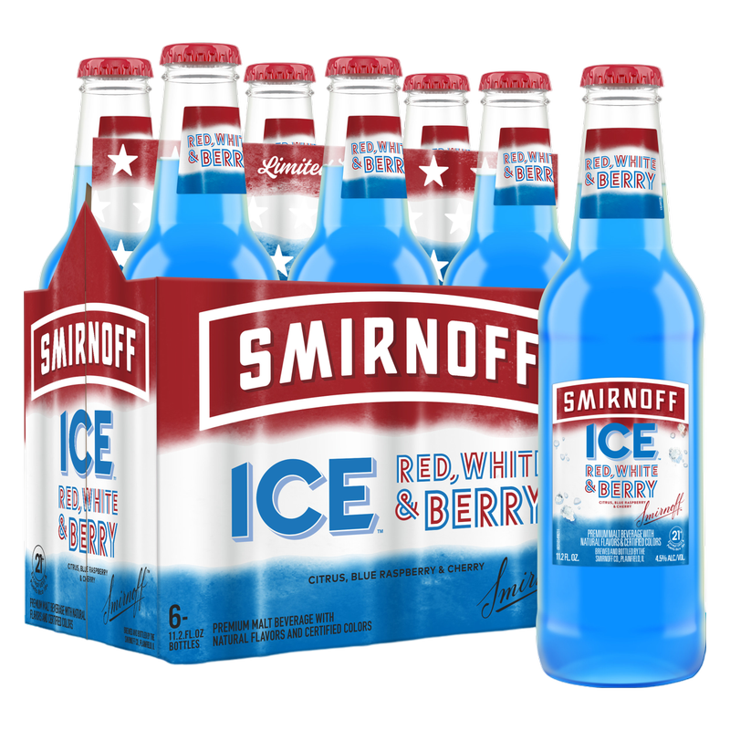 Smirnoff Red, White & Berry 6pk 12oz Bottle