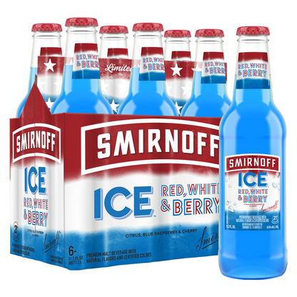 Smirnoff Red, White & Berry 6pk 12oz Bottle