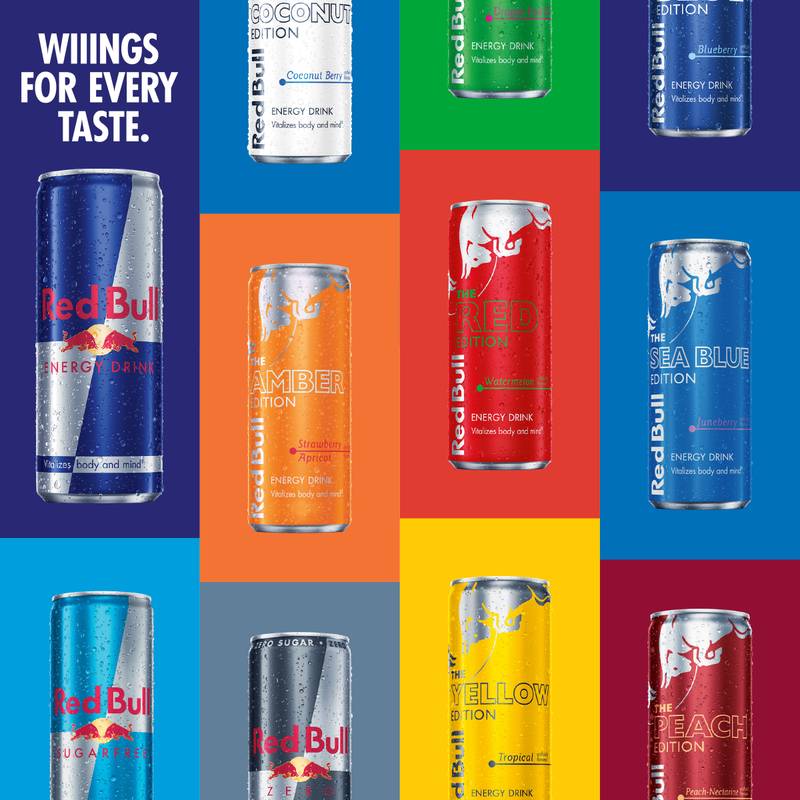 Red Bull Energy Drink The Blue Edition Blueberry 8.4oz Can