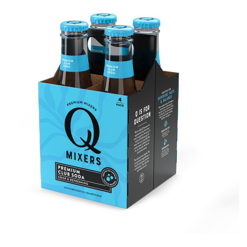 Q Drinks Club Soda 4pk 6.7oz Btl
