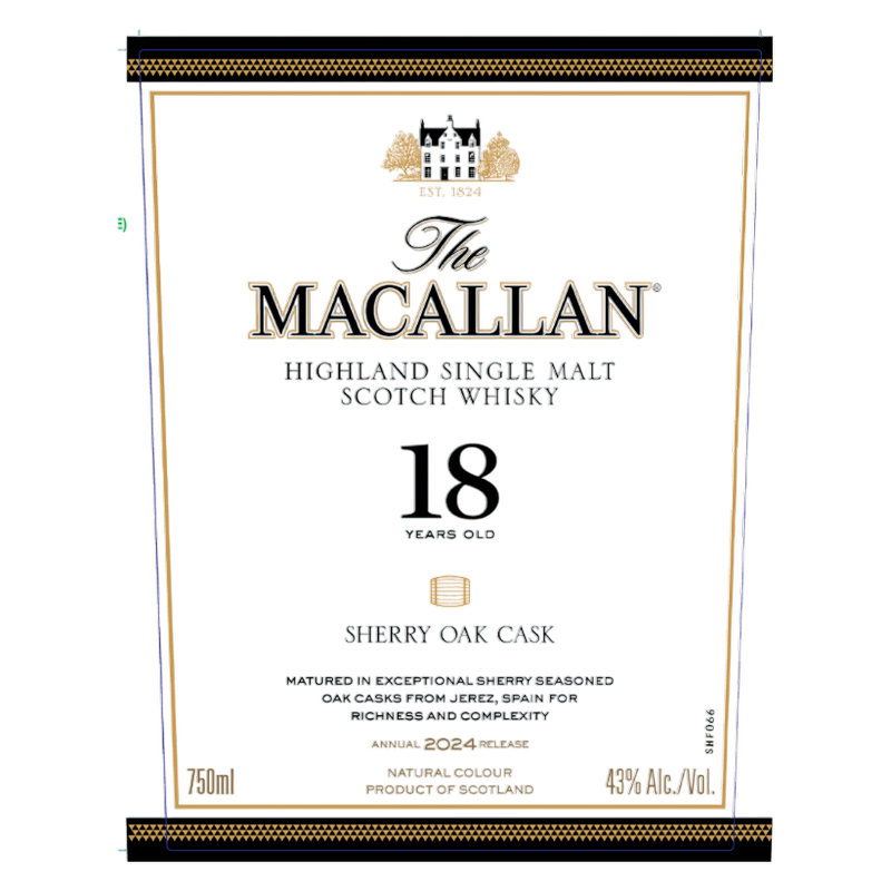 Macallan 18 Yr Sherry Oak 750ml (86 Proof) – BevMo! Washington