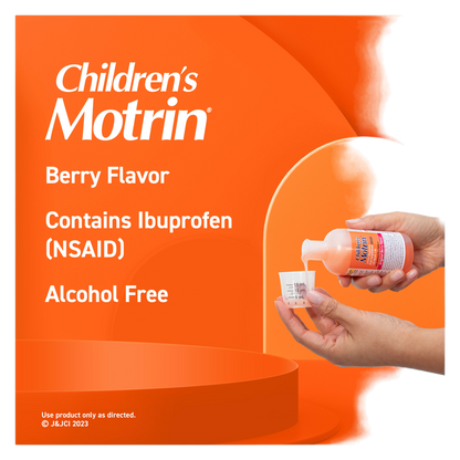 Motrin Children's 8-Hour Pain Reliever & Fever Reducer Berry Liquid 4oz