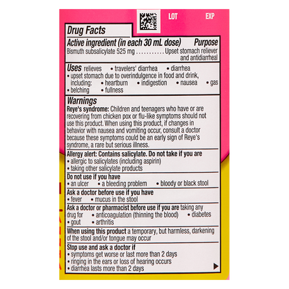 Pepto Bismol 5 Symptom Digestive Relief Original Liquid 8oz