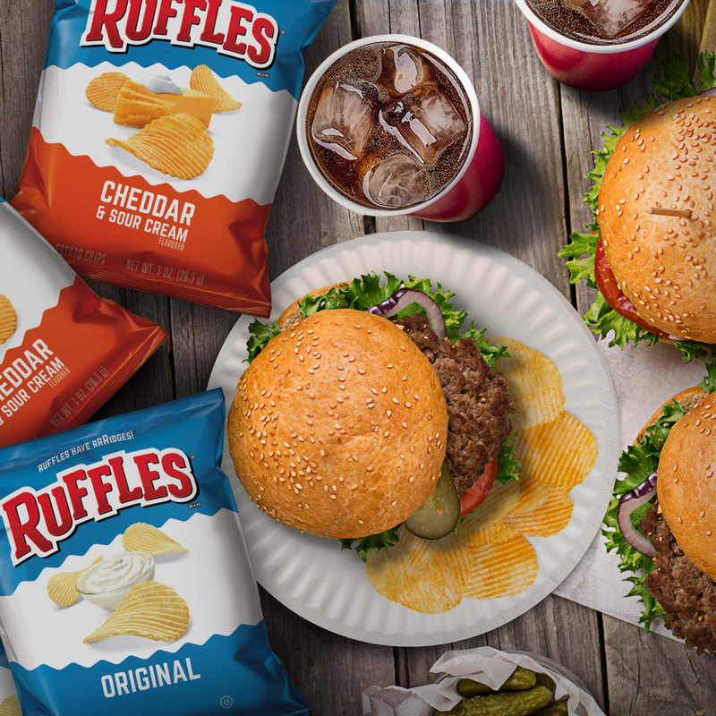 Ruffles Cheddar & Sour Cream Potato Chips, 8.5oz