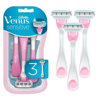 Venus Women's Disposable Razors Sensitive 3ct