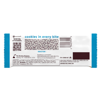HERSHEY'S Cookies 'n' Creme Candy Bar, 1.5 oz