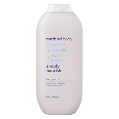 Method Body Wash Simply Nourish, 18oz.
