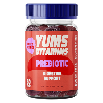 Yums Vitamins Sugar Free Prebiotic Gummies 60ct