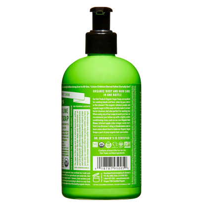 Dr. Bronner's Organic Sugar Soap Lemongrass Lime 12oz
