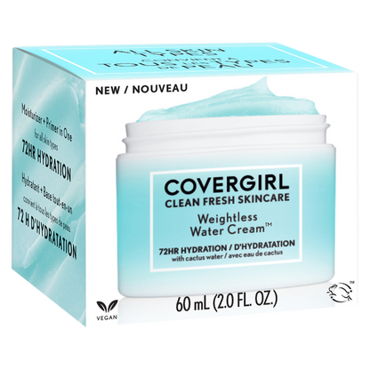 Covergirl Clean Fresh Skincare Weightless Water Cream 2oz